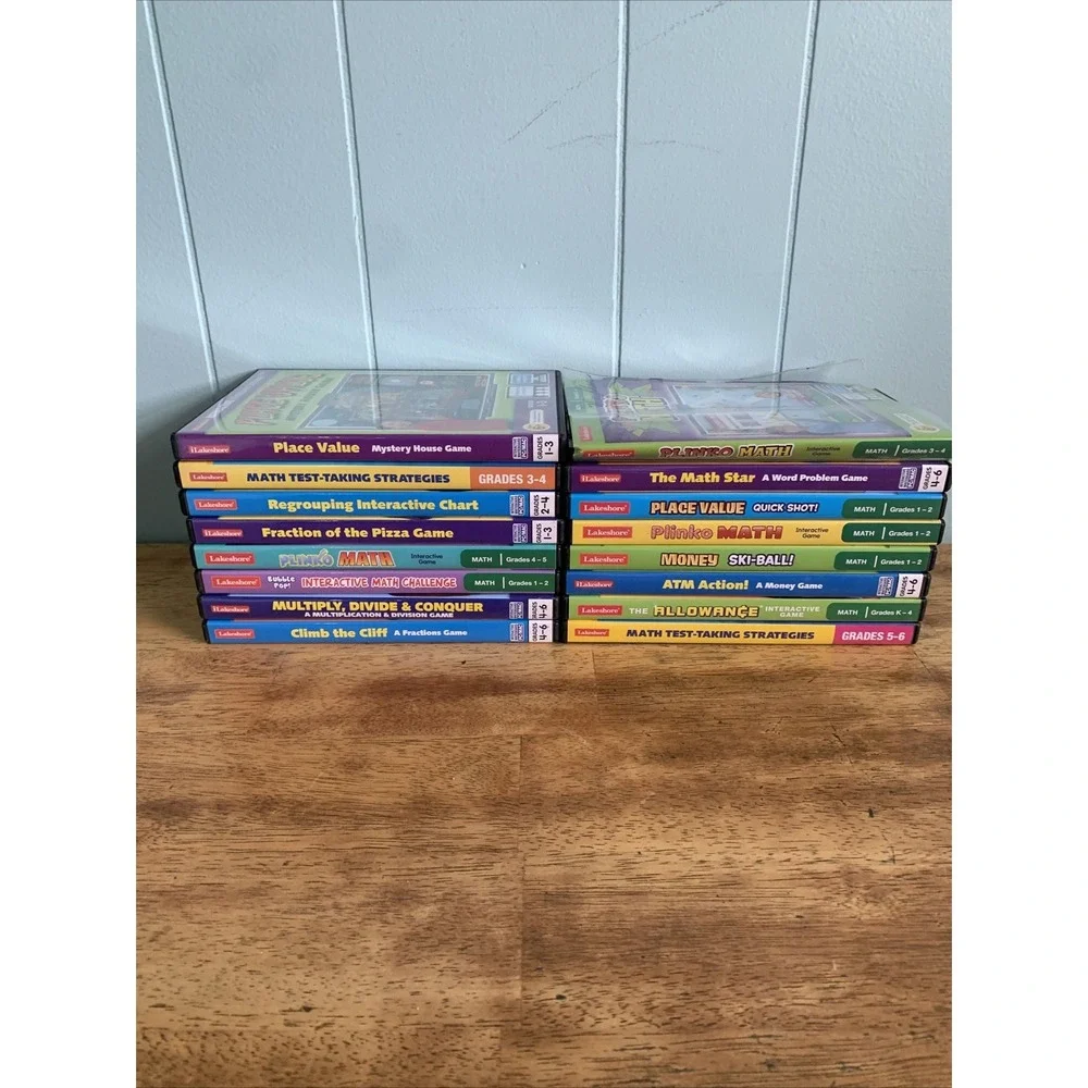 Lakeshore Interactive Whiteboard Software PC/Mac Lot of 16 Grades 1st-6th Math